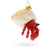 Orange Hermit Crab Christmas Ornament