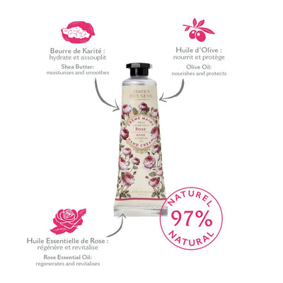 Panier des Sens Hand care gift set - Verbena, Rose, Lavender 3 x