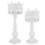 White Laser Cut Snowflake Pillar Candle Holder | Putti Christmas Decorations 