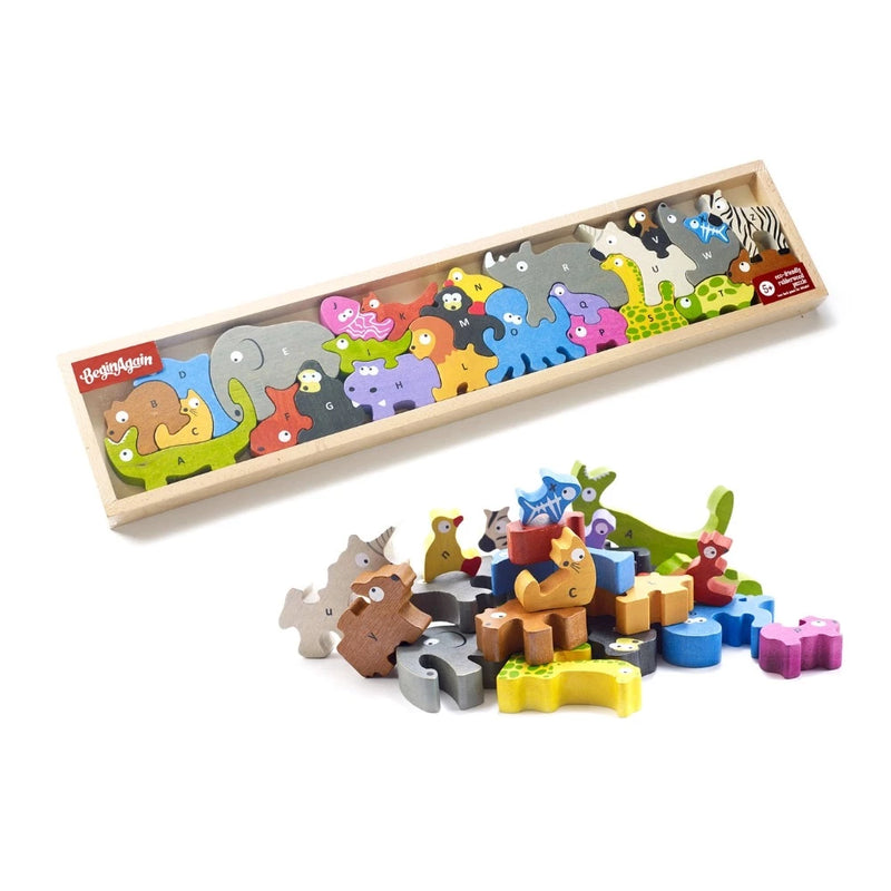 BeginAgain Animal Parade A to Z Puzzle | Le Petite Putti 