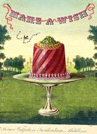 Make a Wish Birthday Cake  Greeting Card