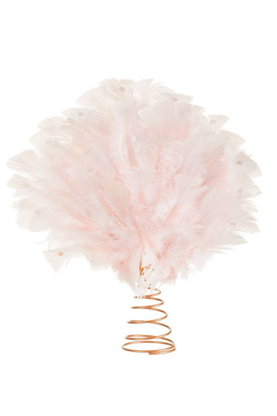 Baby Pink Peacock Tree Topper