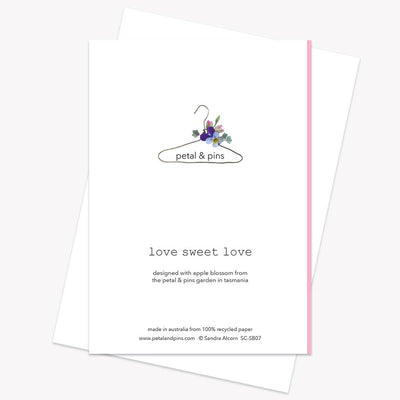 Love Sweet Love Floral Greeting Card - Putti Fine Furnishings