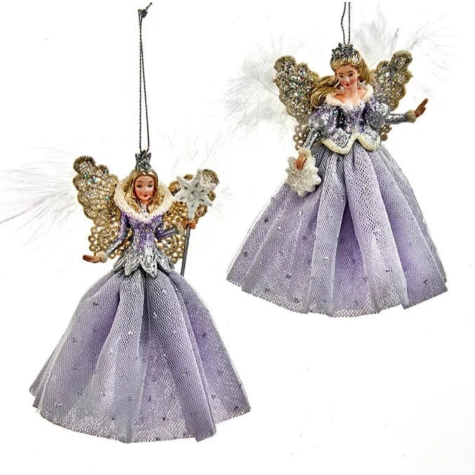 Blue, Silver and Lavender Snow Queen Ornaments
