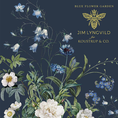 Blue Flower Garden Square Note Cards