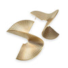 Jacquline Kent Golden Fan Earrings  | Putti Fine Fashions