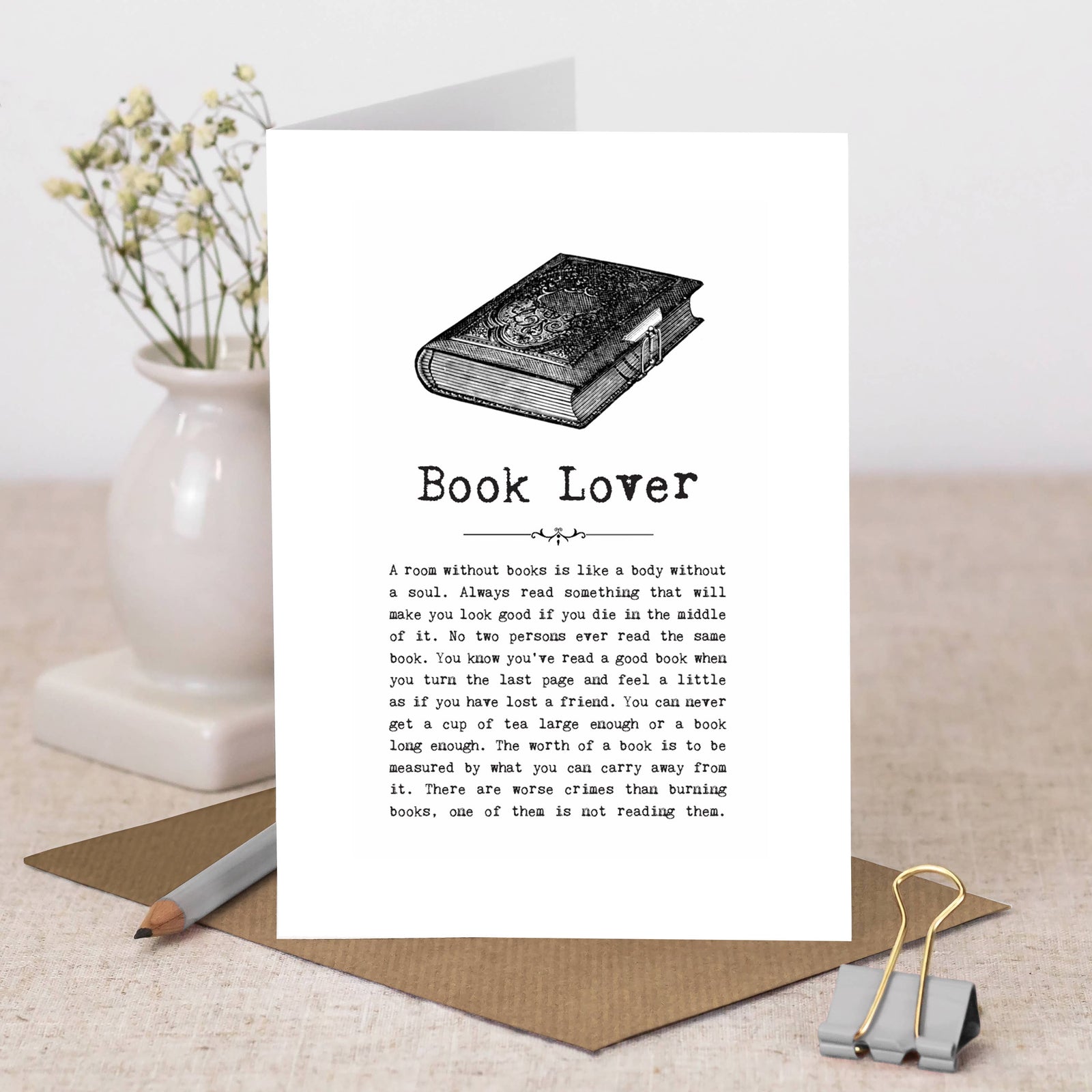 Book Lover Card