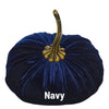 Extra Large Velvet Pumpkin - Navy