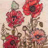 Poppies and Butterfly Greeting Card | Putti Fine Furnishings Canada