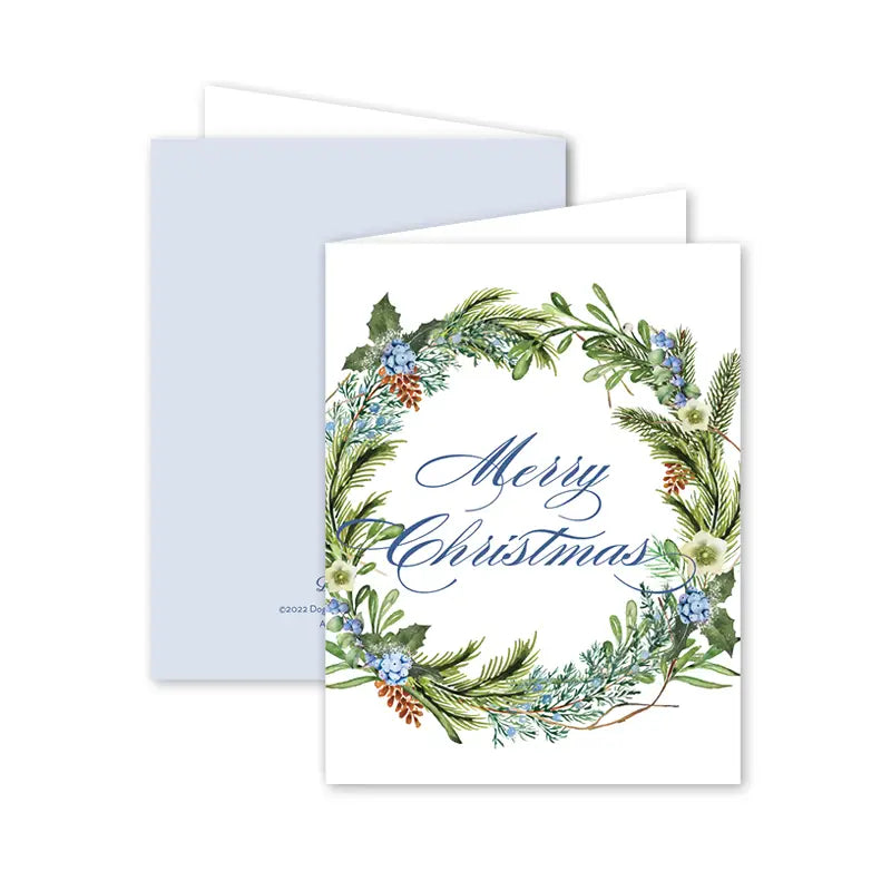 Juniper Pine Garland Boxed Christmas Cards | Putti Christmas