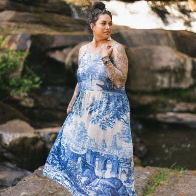 "Let The Light In" Bohéme Long Maxi Slip Dress