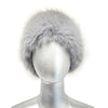 Faux Fur Headband - Grey