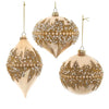 Gold Jewel Ball Glass Ornament | Putti Christmas Decorations