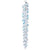 Spun Glass Clear Icicle Ornaments