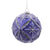 Lavender and Silver Glittered Glass Ball Ornament  | Putti Christmas Decorations 