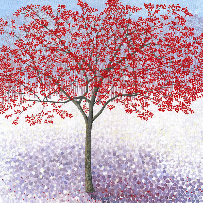 Susan Entwistle Winterberry Holly Greeting Card | Putti Celebrations 