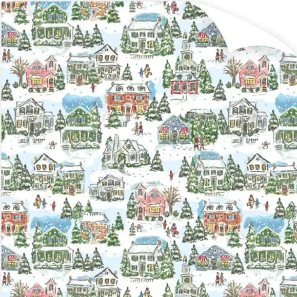 Dogwood Hill Christmas Village Wrapping Paper Roll | Putti Christmas 