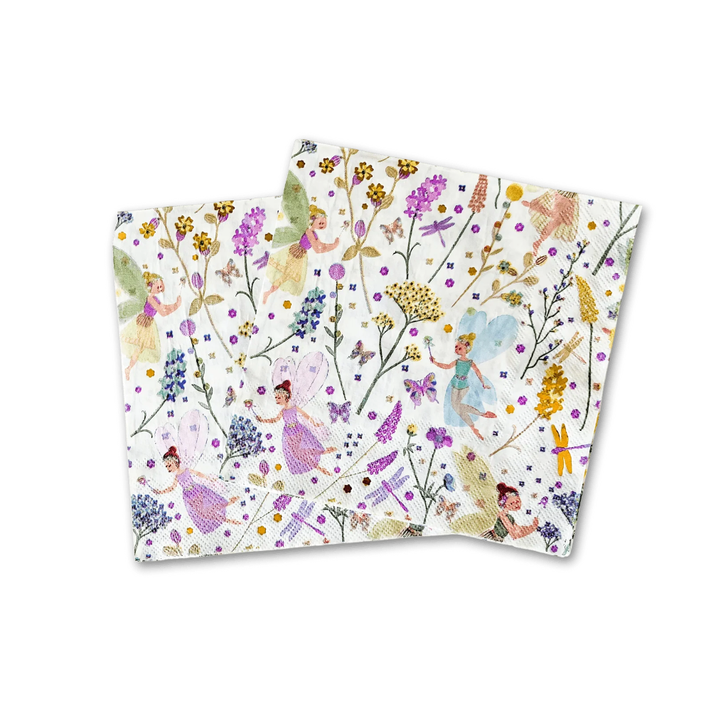Josi James Fairy Napkins Large | Putti Party Supplies 