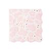 Pink Floral Paper Napkins