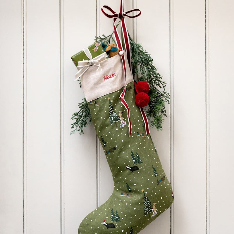 "Festive Forest" Christmas Stocking