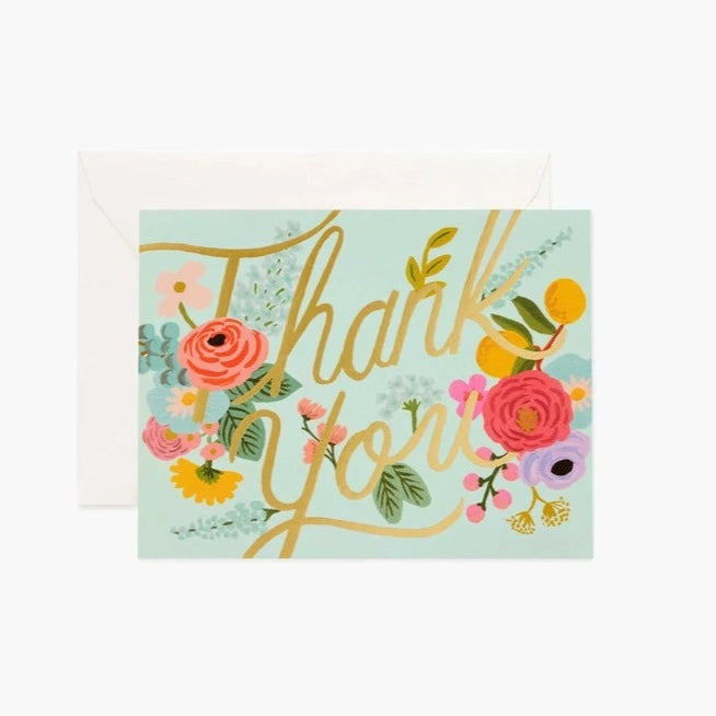 Mint Garden Thank You Boxed Notes | Putti Fine Furnishings Canada