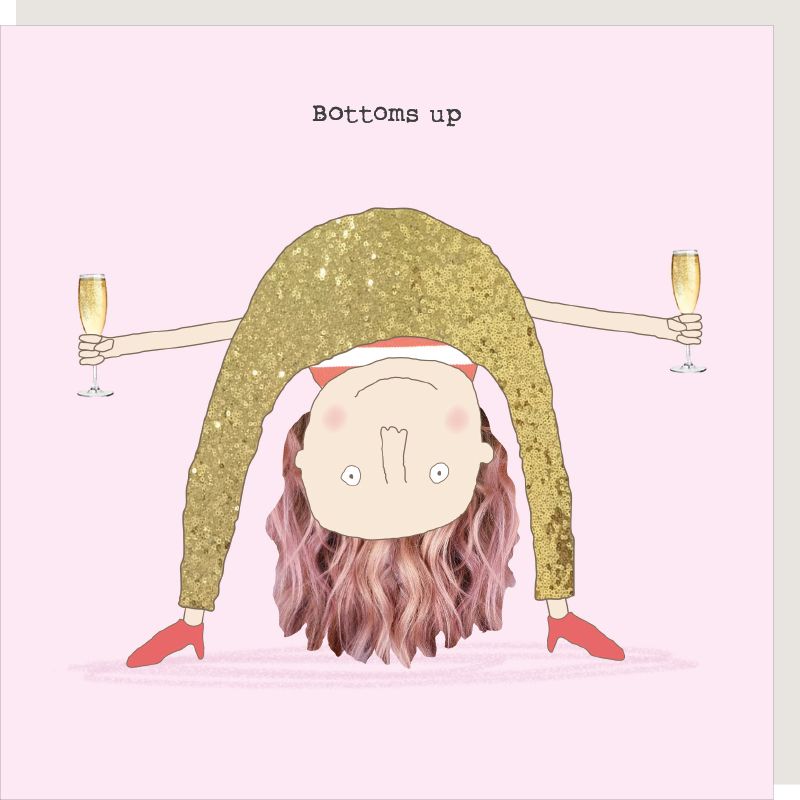 Rosie Made a Thing Greeting Card - Bottoms up | Putti Fine Furnishings