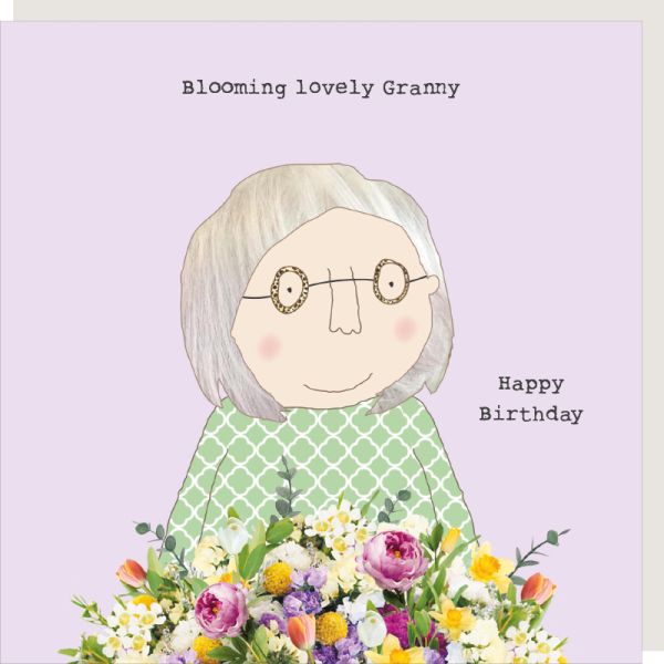 Rosie Made a Thing Greeting Card - Blooming Granny