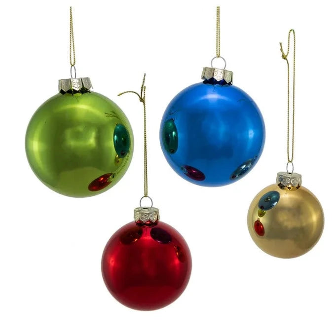 Kurt Adler Shiny and Matte Multi Color Ornaments - 20 Piece Box Set