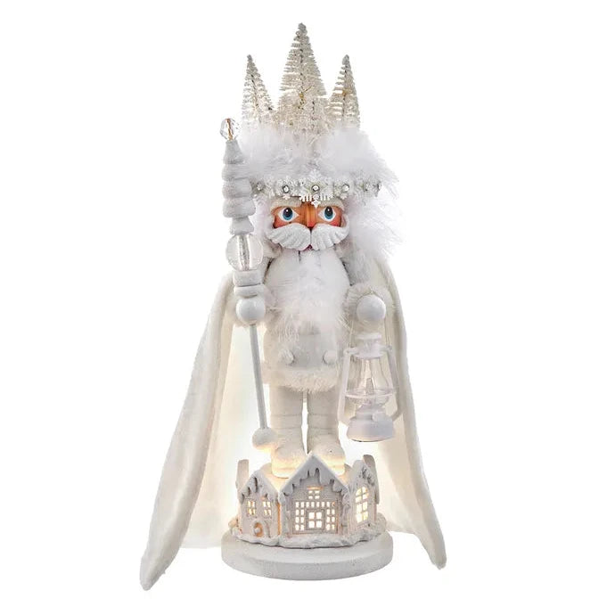 Hollywood White King LED Nutcracker | Putti Christmas Decorations 