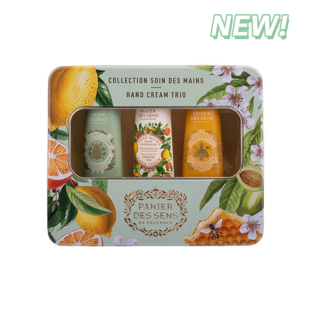 Panier des Sens Hand care gift set - Honey, Almond, and Provence 3 x