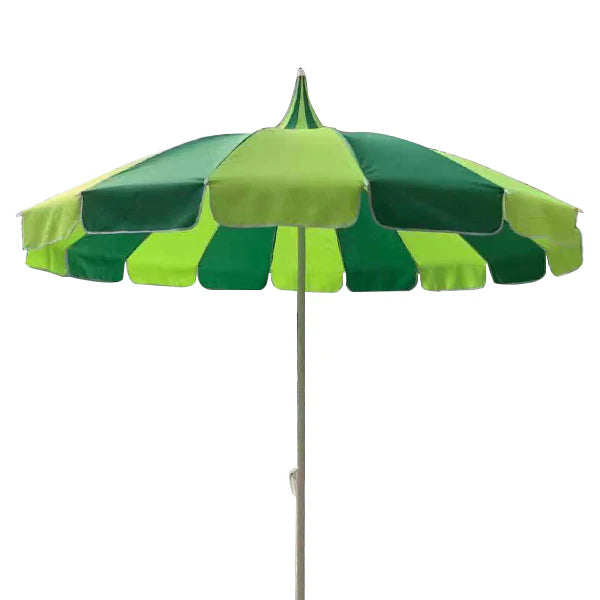 Soake UK Green and Lime Garden Parasol Umbrella | Putti Fine Furnishings