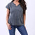 Cotton Vintage Washed T-Shirt - Charcoal