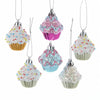Kurt Adler Shatterproof Cupcake Ornaments