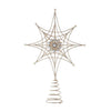 Gold with Pearls Snowflake Tree Topper | Putti Christmas Decorations