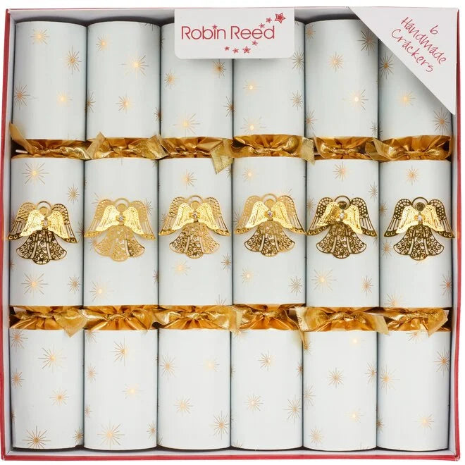 Robin Reed "Gold Jewelled Angel" Christmas Crackers | Putti Christmas 
