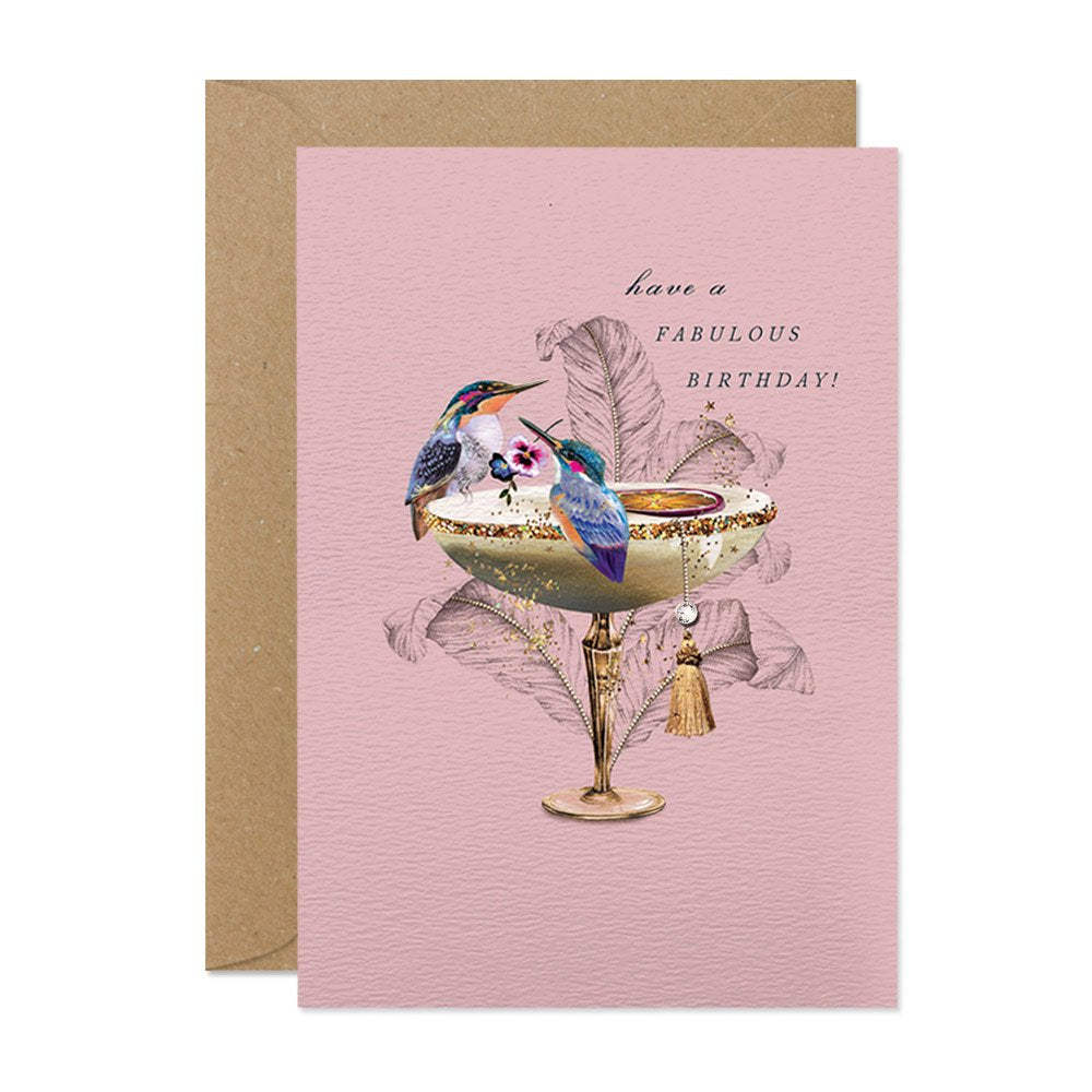 Butterflies Fabulous Birthday Greeting Card | Putti Fine Furnishings 