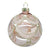 Blush Pink with Gold Swags Glass Ball Ornament