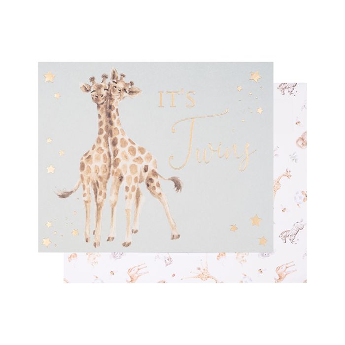 Double the Joy "It's Twins" Greeting Card  | Le Petite Putti 