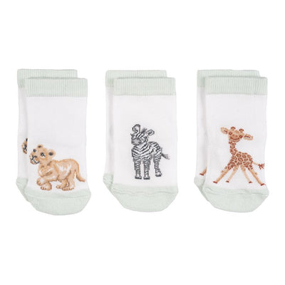 Wrendale "Little Savannah" African Animals Baby Socks | Le Petite Putti