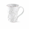 White Glazed Terracotta Mug with Embossed Starfish | Putti Fine Furnishings