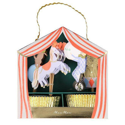 Meri Meri Circus Parade Cupcake Topper and Liner Kit