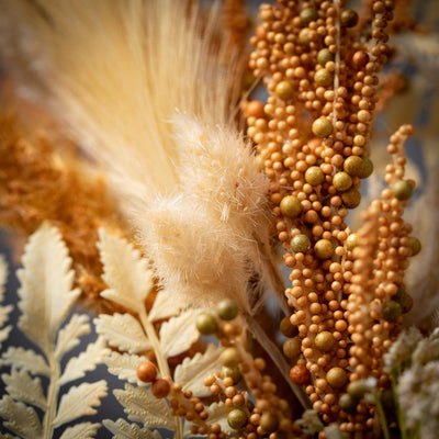 Mixed Foliage Pampas Wreath