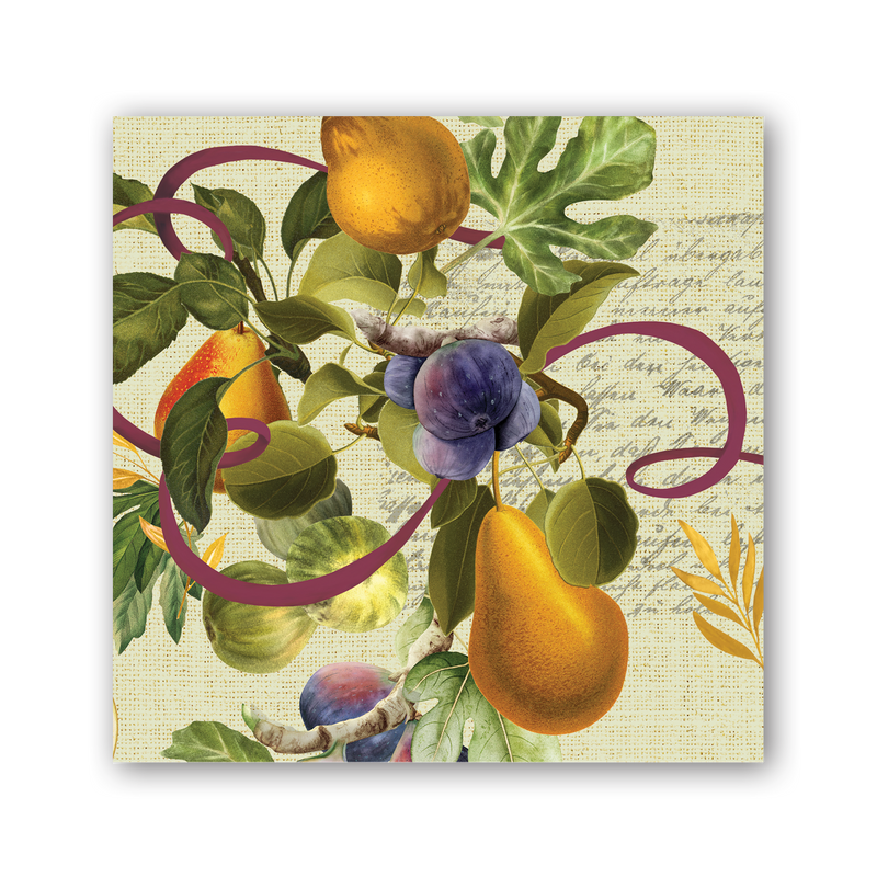 Fig & Pear Cocktail Napkin