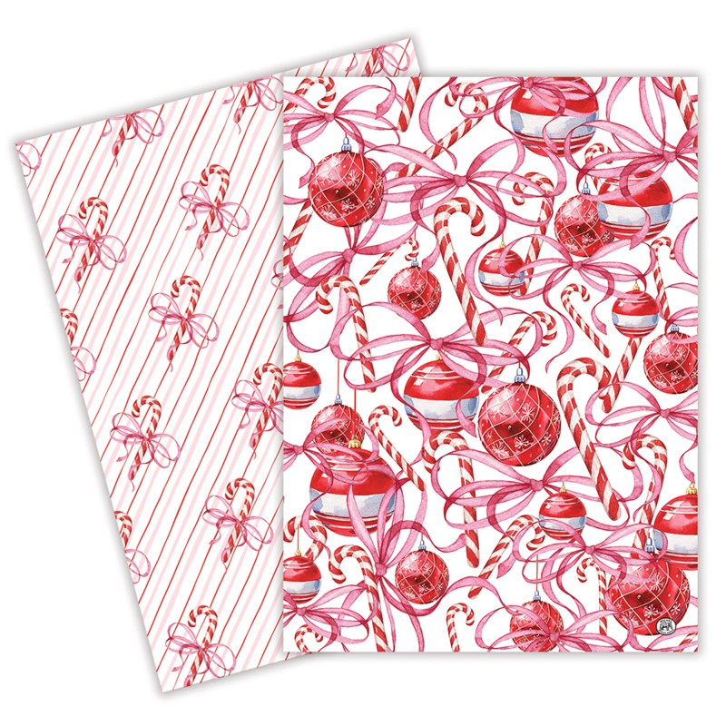 Peppermint Kitchen Towel Set of 2 | Putti Christmas Celebrations 