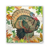 Fall Harvest Turkey Paper Napkin - Cocktail