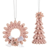 Pink Ballet Shoes Tree Ornament | Putti Christmas Decorations