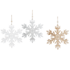 Large Wood Snowflake Ornament