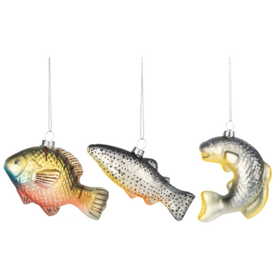 Freshwater Fish Glass Ornament | Putti Christmas Decorations