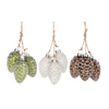 Pinecone Cluster Glass Ornament | Putti Christmas Decorations