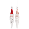Santa Icicle Ornament